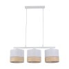TK LIGHTING 4776 PAGLIA NEW WHITE LAMPA WISZĄCA BIAŁA RATTAN EKO NATURAL NAD STÓŁ