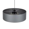 TK LIGHTING RONDO 4858 GRAFIT LAMPA WISZĄCA GRAFITOWY SZARY ABAŻUR 60CM