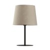 TK LIGHTING CHICAGO LINEN 5150 LAMPKA NOCNA STOŁOWA CZARNA Z LNIANYM ABAŻUREM NATURAL EKO