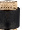 TK LIGHTING BOHO BLACK 5567 LAMPKA NOCNA STOŁOWA CZARNA Z ABAŻUREM RATTANOWA