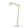 TK LIGHTING OSLO WHITE 5592 LAMPA PODŁOGOWA BIAŁA DREWNIANA