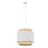 TK LIGHTING BOHO NEW WHITE 5653 LAMPA WISZĄCA BIAŁA RAFI NATURALNA EKO