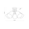 TK LIGHTING VAIO NATURE 575 LAMPA SUFITOWA PLAFON DREWNIANY Z ABAŻURAMI EKO 