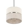 TK LIGHTING ECO 5770 LAMPA WISZĄCA Z ABAŻUREM NATUALNYM DREWNO BEŻOWO SZARA 20CM