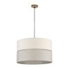 TK LIGHTING ECO 5773 LAMPA WISZĄCA Z ABAŻUREM NATUALNYM DREWNO BEŻOWO SZARA