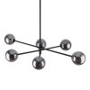 TK LIGHTING SARIUS BLACK/GRAPHITE 6236 LAMPA SUFITOWA CZARNA KLOSZE KULE GRAFITOWE