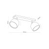 TK LIGHTING ALTEA WHITE LAMPA SUFITOWA 2 PŁ + ŻARÓWKI