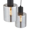 TK LIGHTING SIERRA BLACK 6655 LAMPA WISZĄCA CZARNA KLOSZE SZKLANE GRAFITOWE