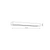 KINKIET BIAŁY LISTWA CZARNA LED NAD LUSTRO 12W IP44 3000K LIGHT PRESTIGE IBROS GS-LWA-12W 3000K WH