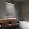 KINKIET CZARNY LISTWA BELKA LED HERMETYCZNY ZMIENNA BARWA ŚWIATŁA NAD LUSTRO DO ŁAZIENKI LIGHT PRESTIGE IBROS  IP44 GS-LWA-18W BK CCT