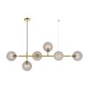 LIGHT PRESTIGE ALISA LP-005/6P TR LAMPA WISZĄCA ZŁOTA KLOSZE PRZEŹROCZYSTE KULE