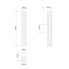 Kinkiet Linea LED CCT IP44 złoty LP-0510/1W-45 GD