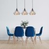 LAMPA WISZĄCA CZARNA DRUCIANA Z ABAŻUREM LIGHT PRESTIGE NOLA LP-076/1P BK