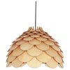 LAMPA WISZĄCA DREWNIANA DUŻA 35CM DEKORACYJNA NAD STÓŁ LIGHT PRESTIGE BURGO LP-101335/1P S