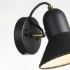 KINKIET CZARNY Z WŁĄCZNIKIEM NOWOCZESNY METALOWY DO SYPIALNI SALONU LIGHT PRESTIGE ASTAMA LP-1122/1W BK