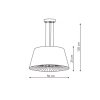 LAMPA WISZĄCA CZARNY ABAŻUR NOWOCZESNA DO SALONU SYPIALNI NAD STÓŁ LIGHT PRESTIGE BALI  LP-1322/1P BK