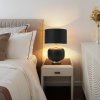 LIGHT PRESTIGE TAMIZA LAMPA STOŁOWA LAMPKA NOCNA CZARNO ZŁOTA DO SYPIALNI NA KOMODĘ DO SALONU