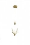 LIGHT PRESTIGE MARIPOSA LP-1715/1P LAMPA WISĄCA ZŁOTA LED MOTYL WAŻKA DESINGERSKA DEKORACYJNA