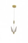 LIGHT PRESTIGE MARIPOSA LP-1715/1P LAMPA WISĄCA ZŁOTA LED MOTYL WAŻKA DESINGERSKA DEKORACYJNA