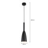 LAMPA WISZĄCA CZARNA TUBA NAD STÓŁ BAR WYSPĘ LIGHT PRESTIGE SOLIN LP-181/1P BK