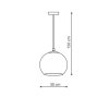 LAMPA WISZĄCA KULA MIEDZIANA LIGHT PRESTIGE RAME LP-2014/1P duża