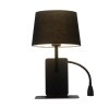 KINKIET DO SYPIALNI CZARNY Z LAMPKĄ DO CZYTANIA LED PRAWY LIGHT PRESTIGE DAKOTA LP-2121/1W R BK