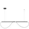 LAMPA WISZĄCA LED NOWOCZESNA WĄŻ LED NAD STÓŁ DO KUCHNI JADALNI SALONU LIGHT PRESTIGE MELECA LP-2345/1P M BK