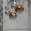 LAMPA WISZĄCA KULA CMIEDZIANA 15CM MAŁA SZKLANA LIGHT PRESTIGE PALLA LP-2844/1P S MI