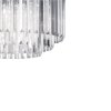 ŻYRANDOL GLAMOUR SZKLANY KRYSZTAŁOWY LAMPA WISZĄCA CHROM DO SYPIALNI SALONU LIGHT PRESTIGE VETRO LP-2910/5P