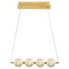 Lampa wisząca Brillant 4 złota LED CCT