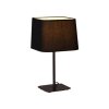 LAMPKA NOCNA STOŁOWA CZARNA Z ABAŻUREM KLASYCZNA DO SYPIALNI LIGHT PRESTIGE MARBELLA  LP-332/1T BK