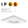 OPRAWKA HALOGENOWA WPUSZCZANA OCZKO KWADRATOWE HERMETYCZNE BIAŁE DO ŁAZIENKI LIGHT PRESTIGE LAGOS  IP65 LP-440/1RS WH square
