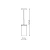Lampa wisząca Zara 1xE14 srebrna LP-5221/1P