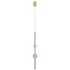 LIGHT PRESTIGE VAKU LP-719/2P GD LAMPA WISZĄCA ZŁOTA TUBA DEKORACYJNA PIONOWA KLOSZE KULE