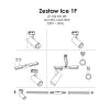 GOTOWY ZESTAW SZYNOPRZEWÓD 1-FAZOWY BIAŁY REFLEKTORKI LIGHT PRESTIGE ICE LP-732 3W WH SET