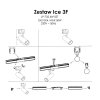 GOTOWY ZESTAW SZYNOPRZEWÓD 3-FAZOWY CZARNY REFLEKTORKI LIGHT PRESTIGE ICE LP-732 4W BK SET