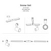 GOTOWY ZESTAW SZYNOPRZEWÓD BIAŁY LIGHT PRESTIGE SNOW 1-FAZOWY LP-737 WH SET
