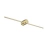 KINKIET LED ZŁOTY NAD LUSTRO 60CM DO ŁAZIENKI IP44 HERMETYCZNY LIGHT PRESTIGE MODERN SLIM  IP44 LP-777/1W L GD BARWA CIEPŁA 3000K
