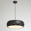 LAMPA WISZĄCA CZARNA DEKORACYJNA OKRĄGŁA DO SALONU SYPIALNI POKOJU NAD STÓŁ LIGHT PRESTIGE REUS LP-8069/1P BK