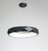 LAMPA WISZĄCA CZARNA RING KOŁO OBRĘCZ DEKORACYJNA LED OKRĄGŁA DO SALONU SYPIALNI POKOJU LIGHT PRESTIGE REUS LP-8069/1P LED BK