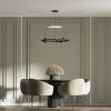 LIGHT PRESTIGE Lampa wisząca Almeria 6xLED czarna LP-907/1P BK