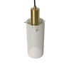 LAMPA WISZĄCA BIAŁO ZŁOTA METALOWA NAD STÓŁ BAR WYSPĘ LIGHT PRESTIGE TIRANA  LP-945/1P WH