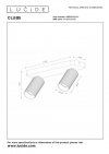 LAMPA SUFITOWA PLAFON SPOT REGULOWANY LUCIDE CLUBS 09939/02/31