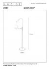 LAMPA PODŁOGOWA CZARNA NOWOCZESNA LUCIDE ZOZY 18756/03/30