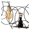 LAMPA WISZĄCA LED CZARNA KOŁA RINGI LUCIDE CIRCLE