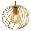 LAMPA CZARNO ZŁOTA METALOWA DRUCIANA LUCIDE DANZA 21428/25/02