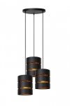 LAMPA NOWOCZESNA METALOWA CZARNO ZŁOTA LUCIDE ROSAS 21433/13/30