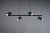 LAMPA WISZĄCA CZARNA REFLEKTORKI REGULOWANE NAD STÓŁ DO SALONU KUCHNI JADALNI MARLEY 302400432 TRIO