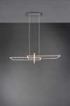 LAMPA WISZĄCA LED NIKIEL MATOWY SREBRNA NOWOCZESNA DO SALONU JADALNI NAD STÓŁ BARWA CIEPŁA 3000K SALINAS 320310307 TRIO