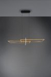 LAMPA WISZĄCA LED MATOWY MOSIĄDZ ZŁOTY NOWOCZESNA DO SALONU JADALNI NAD STÓŁ BARWA CIEPŁA 3000K SALINAS 320310308 TRIO